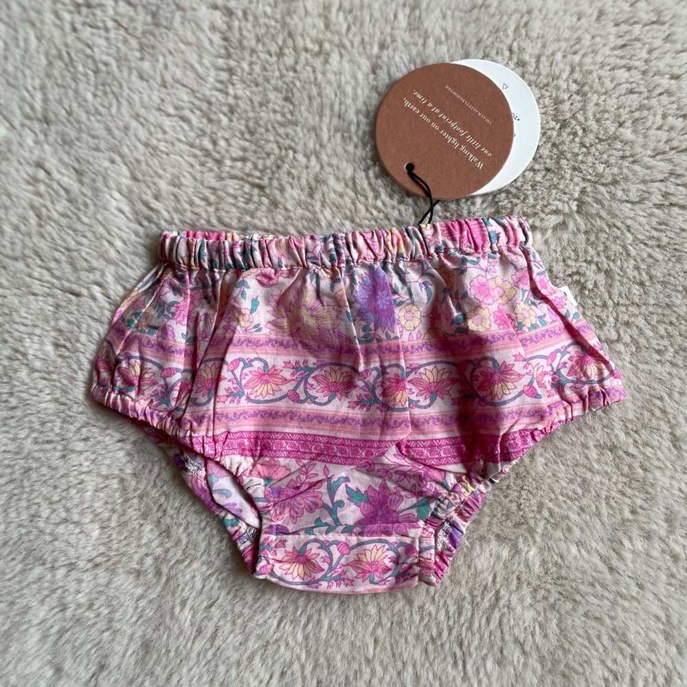 Spell | Little Gypsies Folk Town Bloomers Pink | 3-6 Months